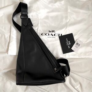 Coach Black Triangle sling bag